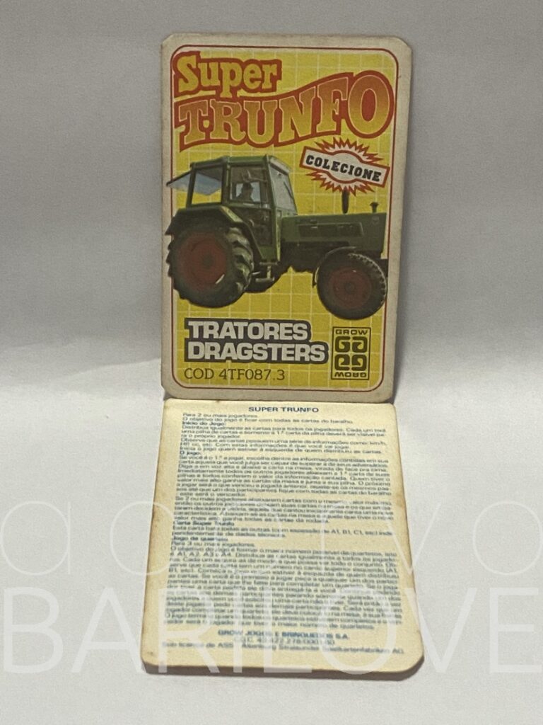 Super Trunfo Grow Tratores Dragster Código 4TF087 3 Acervo Barilove