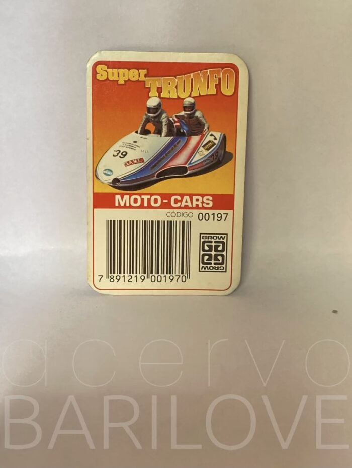 Super Trunfo Grow Moto-Cars - Código 197