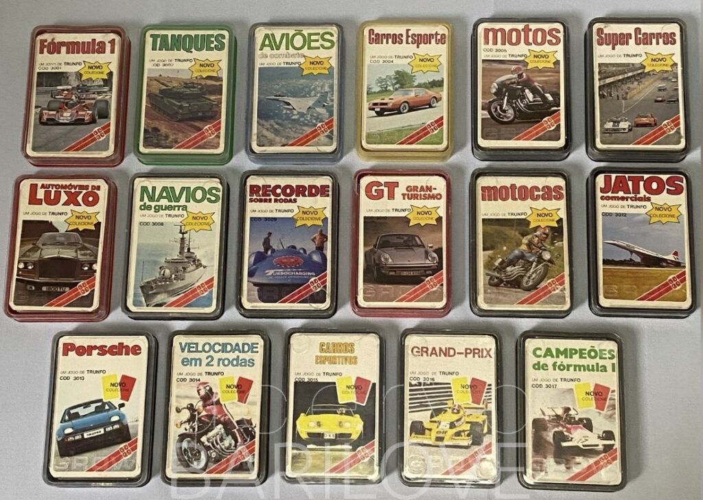 Brinquedos Raros - Jogo de Trunfo Aviões de Combate Década de 1980